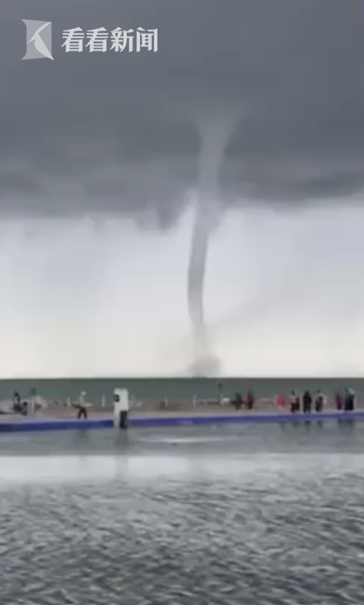 青海湖|青海湖现龙吸水 前后出现四次持续半个小时左右