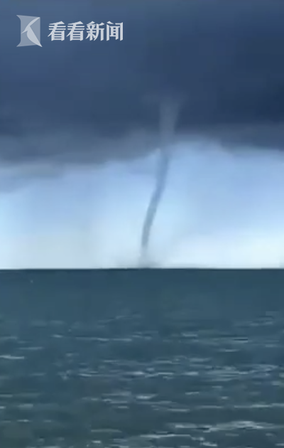 青海湖|青海湖现龙吸水 前后出现四次持续半个小时左右