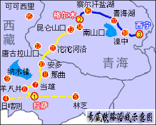 青藏地区铁路线路图图片